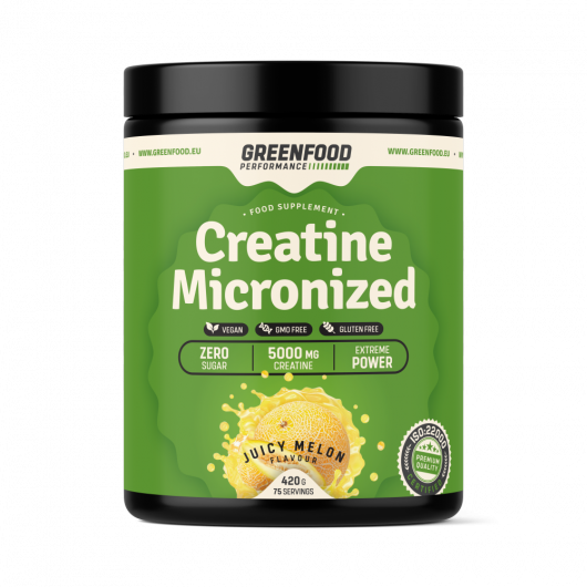 GreenFood Nutrition Performance Creatine Micronized  420g - Geschmackssorte: Juicy Melon