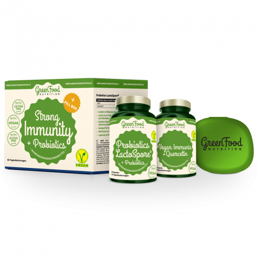 GreenFood Nutrition Strong Immunity & Probiotics + Pillbox