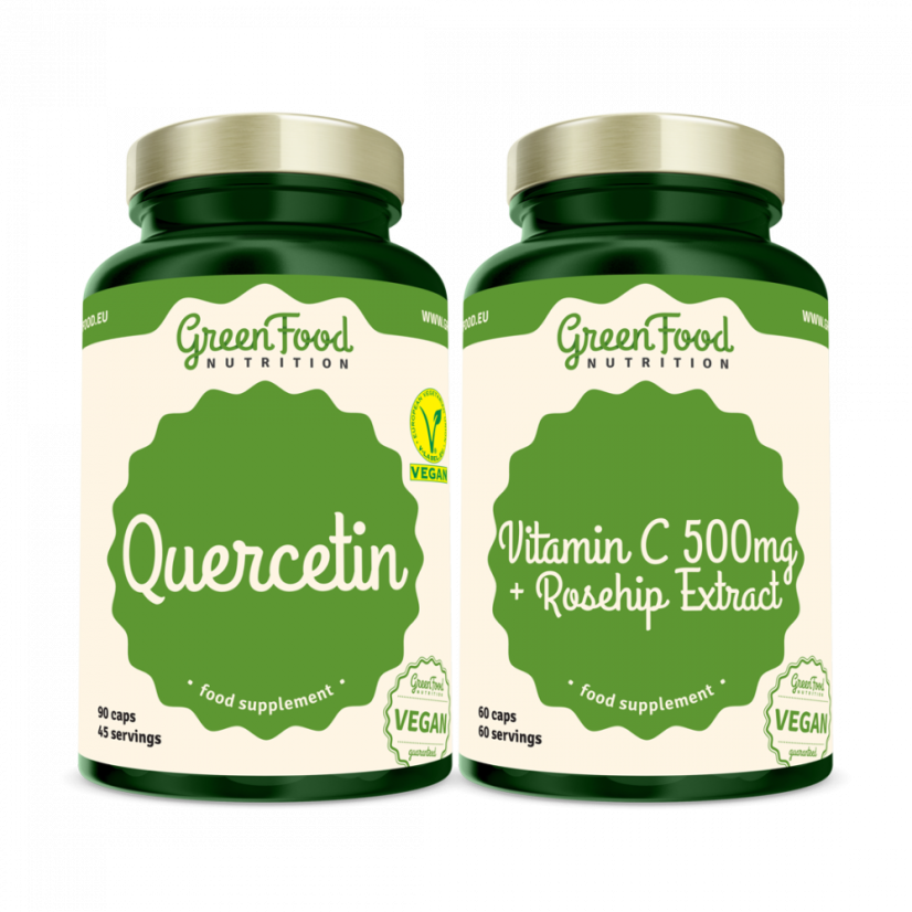 Quercetin 90 Kapseln + Vitamin C 500mg 60 Kapseln