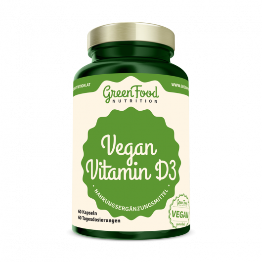 GreenFood Nutrition Vegan Vitamin D3 60 Kapseln