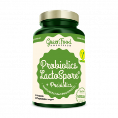 GreenFood Nutrition Probiotika LactoSpore® + Prebiotics 60 Kapseln + Vitamin D3 60 Kapseln GRATIS