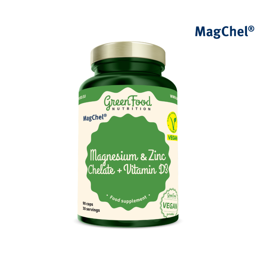 Magnesium und Zink Chelat + Vitamin D3 90 Kapseln
