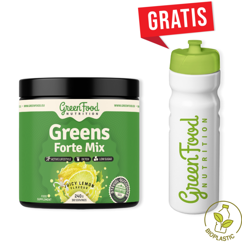 Greens Forte Mix 240 g + Öko-Flasche gratis