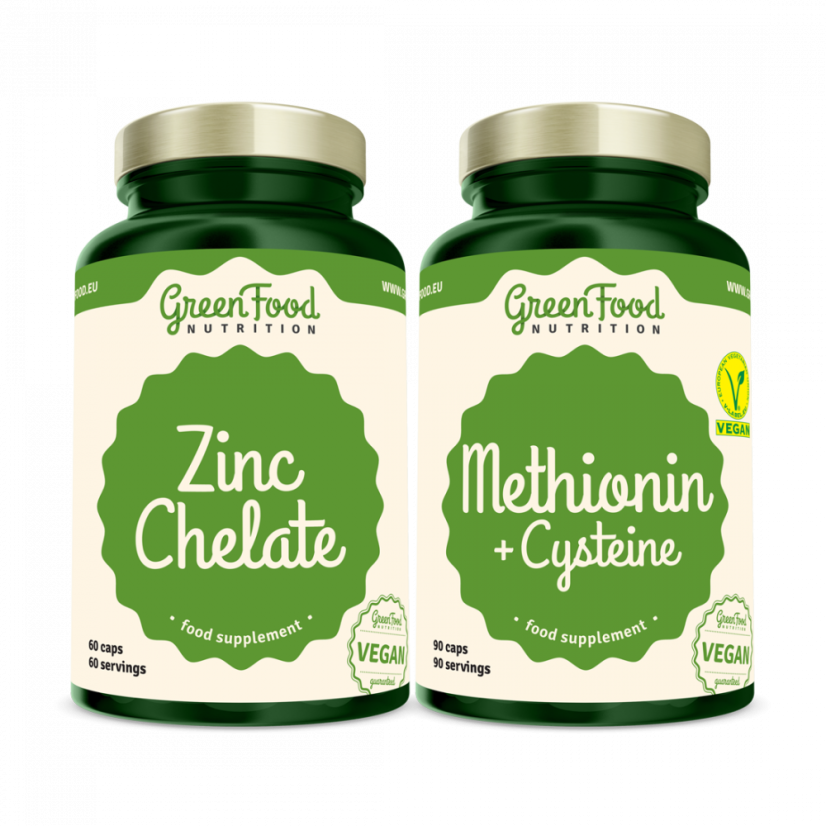 Methionin + Cysteine 90 Kapseln + Zinc Chelate 60 Kapseln