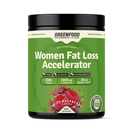 GreenFood Nutrition Performance Women Fat Loss Accelerator 420g - Geschmackssorte: Juicy Raspberry