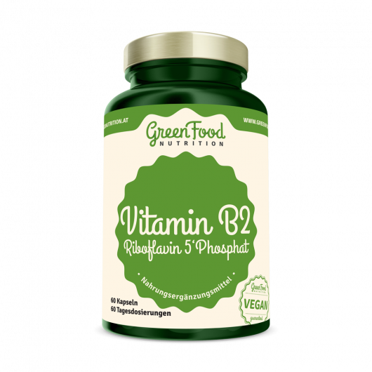 GreenFood Nutrition Vitamin B2 Riboflavin 5'Phosphat 60 Kapseln
