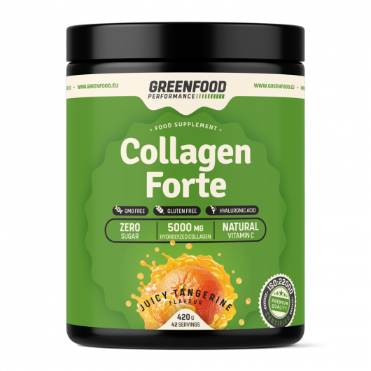 GreenFood Nutrition Performance Collagen Forte 420g - Geschmackssorte: Juicy Tangerine