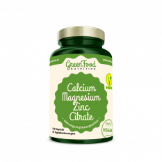 GreenFood Nutrition Calcium Magnesium Zink Citrate 120 Kapseln