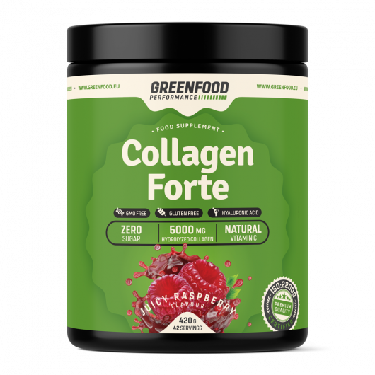 GreenFood Nutrition Performance Collagen Forte 420g - Geschmackssorte: Juicy Raspberry